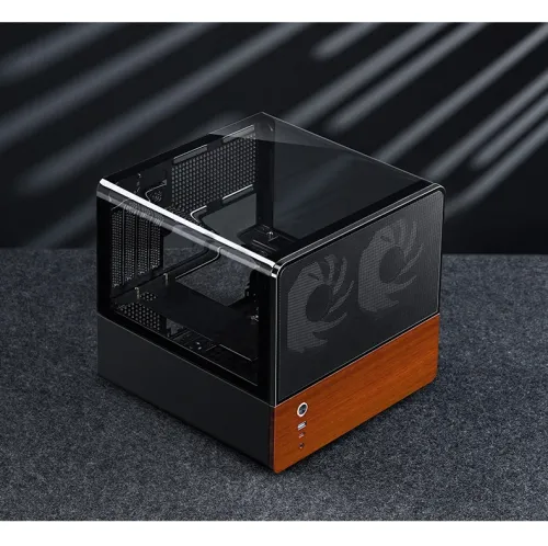Case JONSBO V12 Black – M-ATX/ ITX| GPU 260mm| Kính 270°